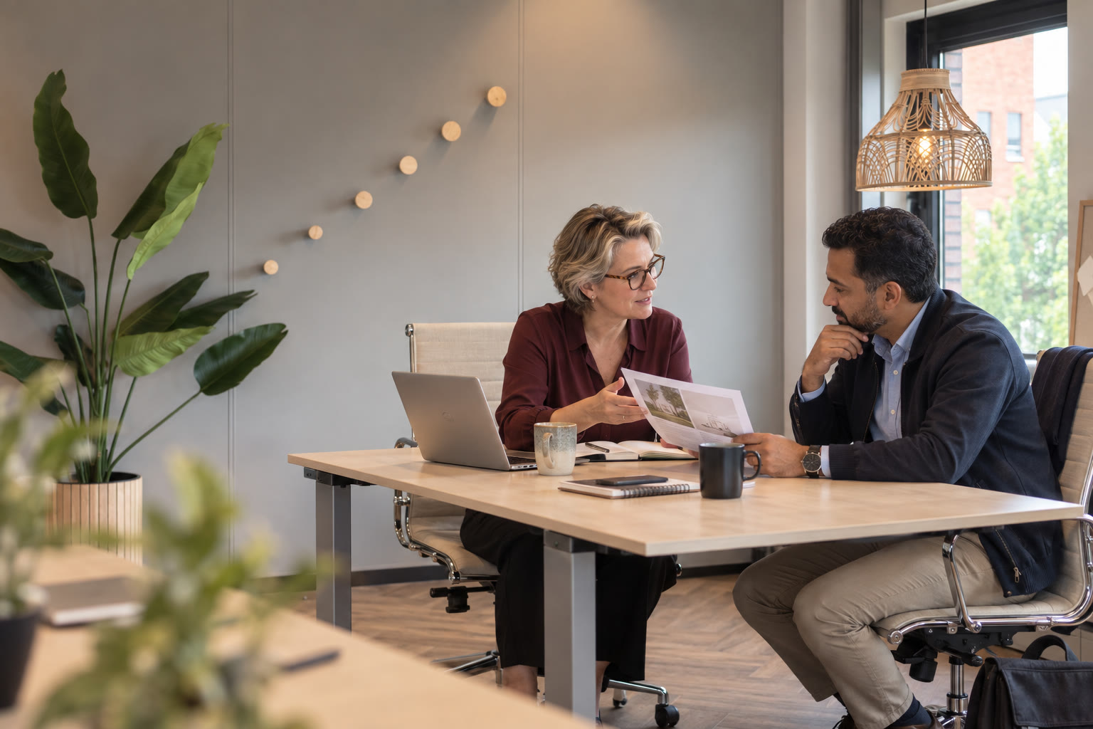 Overleg aan bureau